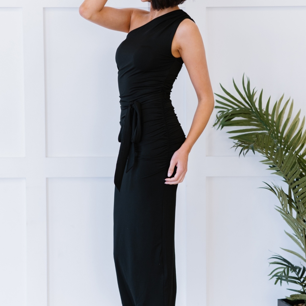 Dress Day License to Dare Black One-Shoulder Dress - Picture 4 of 8